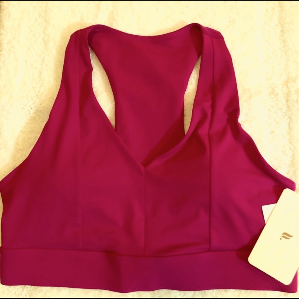 Fabletics pink sports bra